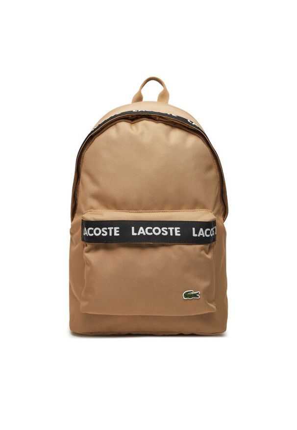 Lacoste Plecak NU4685NZ Beżowy. Kolor: beżowy. Materiał: materiał