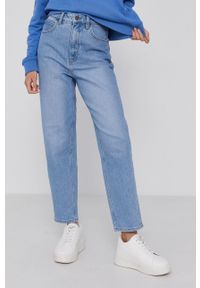 Lee jeansy STELLA TAPERED LT NEW HILL damskie high waist. Stan: podwyższony. Kolor: niebieski