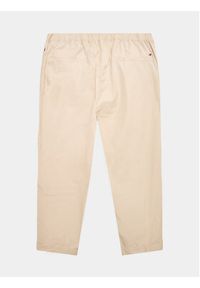 TOMMY HILFIGER - Tommy Hilfiger Spodnie materiałowe WW0WW39234 Beżowy Regular Fit. Kolor: beżowy. Materiał: bawełna #3