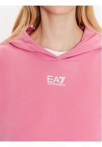 EA7 Emporio Armani Bluza 3RTM09 TJPWZ 1428 Różowy Regular Fit. Kolor: różowy. Materiał: bawełna