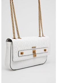 Guess torebka kolor biały. Kolor: biały. Materiał: pikowane. Rodzaj torebki: na ramię #5