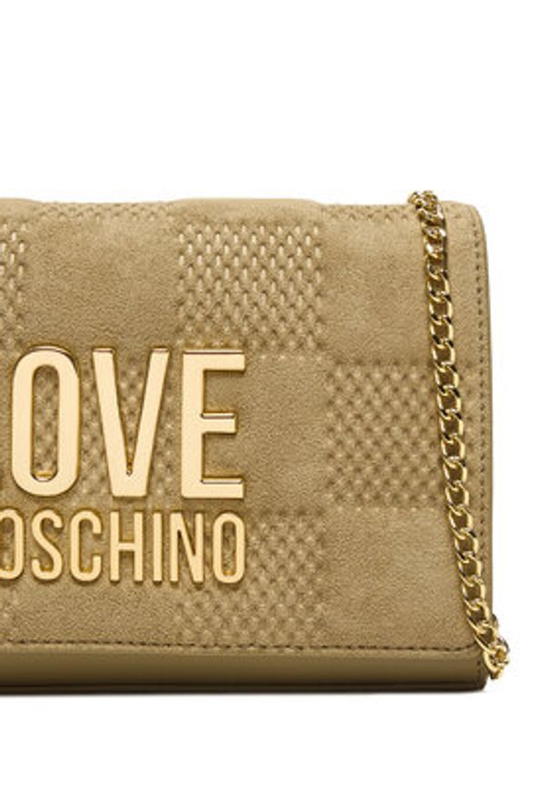 Love Moschino - LOVE MOSCHINO Torebka JC4127PP0NKB110A Beżowy. Kolor: beżowy. Materiał: skórzane