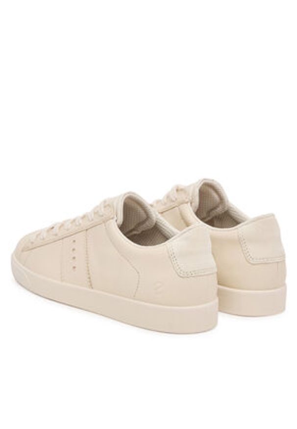 ecco - ECCO Sneakersy Street Lite 21280359113 Écru. Kolor: kremowy. Materiał: skóra
