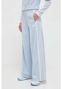 Adidas - adidas dres damski kolor niebieski. Kolor: niebieski. Materiał: dresówka #2