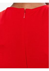 Tommy Jeans Sukienka codzienna Tjw Logo Taping Strap Bodycon DW0DW15350 Czerwony Bodycon Fit. Okazja: na co dzień. Kolor: czerwony. Materiał: wiskoza. Typ sukienki: proste, bodycon. Styl: casual