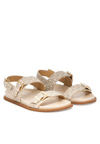 MICHAEL Michael Kors Sandały Nia Flat 40S6NIFS2B Écru. Kolor: kremowy. Materiał: skóra #5