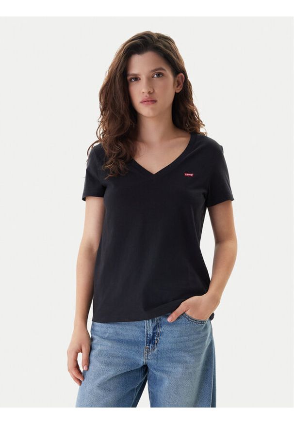 Levi's® T-Shirt Perfect Tee 85341-0003 Czarny Regular Fit. Kolor: czarny. Materiał: bawełna