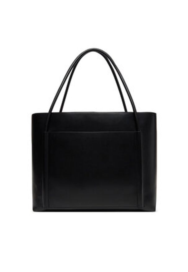 Calvin Klein Torebka Ck Linn Large Shopper K60K613109 Czarny. Kolor: czarny. Materiał: skórzane