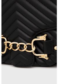 Trussardi Jeans - Trussardi torebka kolor czarny. Kolor: czarny. Materiał: pikowane. Rodzaj torebki: na ramię #4