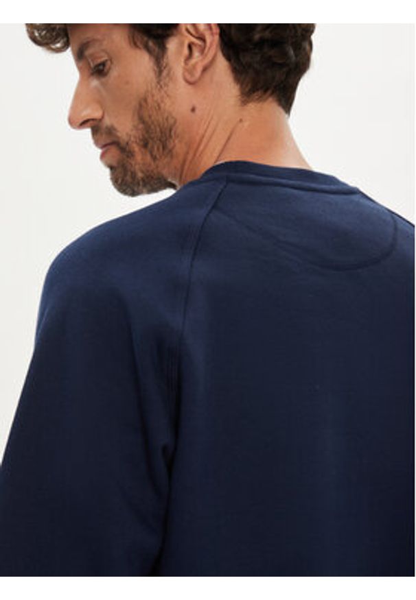 Adidas - adidas Bluza Trefoil Essentials IY4935 Granatowy Regular Fit. Kolor: niebieski. Materiał: bawełna