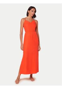 Triumph Sukienka letnia Beach MyWear 10217797 Pomarańczowy Regular Fit. Kolor: pomarańczowy. Materiał: lyocell. Sezon: lato #1