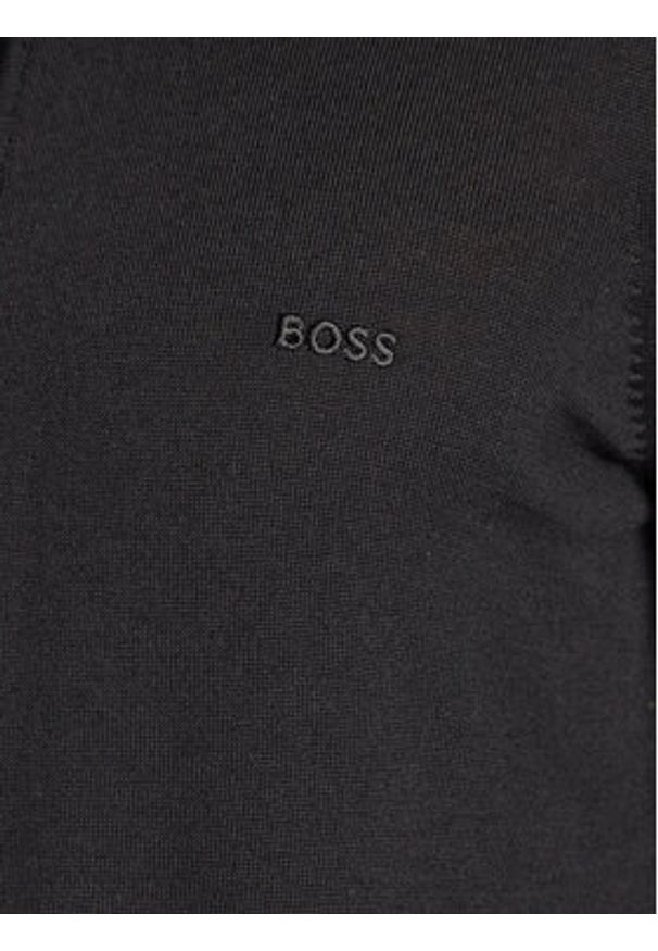 BOSS - Boss Kardigan Balonso-L 50476347 Czarny Regular Fit. Kolor: czarny. Materiał: wełna