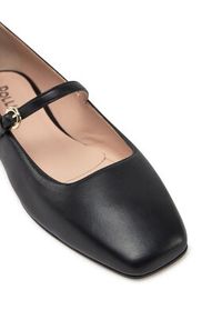 Pollini Baleriny SA11051C1MTE0000 Czarny. Kolor: czarny. Materiał: skóra