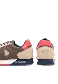 U.S. Polo Assn. Sneakersy NOBIL011M/CNH1 Khaki. Kolor: brązowy. Materiał: materiał