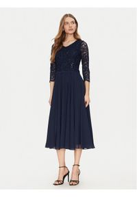 Swing Sukienka koktajlowa 5AI08900 Granatowy Regular Fit. Kolor: niebieski. Materiał: syntetyk. Styl: wizytowy #1