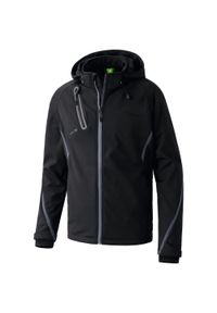 ERIMA - Kurtka dziecięca Erima softshell fonction. Kolor: szary, czarny, brązowy, wielokolorowy. Materiał: softshell. Styl: sportowy #1