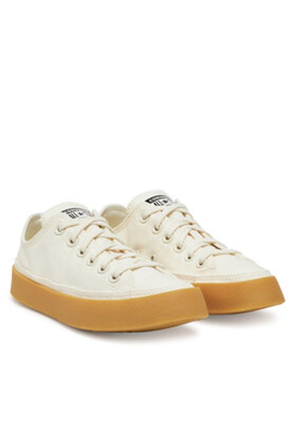 Converse Tenisówki Chuck Taylor All Star Retro Rubber A10696C Beżowy. Kolor: beżowy. Materiał: materiał. Styl: retro