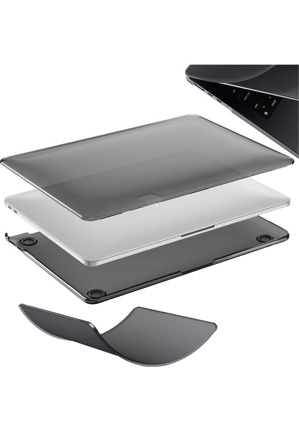 Etui do Apple Macbook Pro 16 2021-2025 (M1/M2/M3/M4) - elastyczna, matowa obudowa ochronna, lekka i odporna - Alogy AirGuard Gr