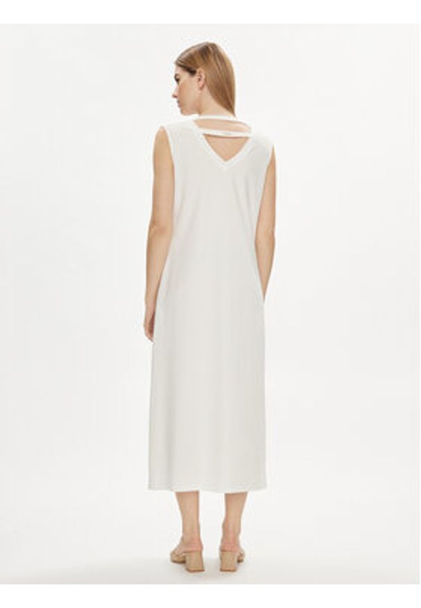 Liu Jo Sport Sukienka codzienna TA4262 JS088 Biały Regular Fit. Okazja: na co dzień. Kolor: biały. Materiał: bawełna. Typ sukienki: sportowe, proste. Styl: casual, sportowy