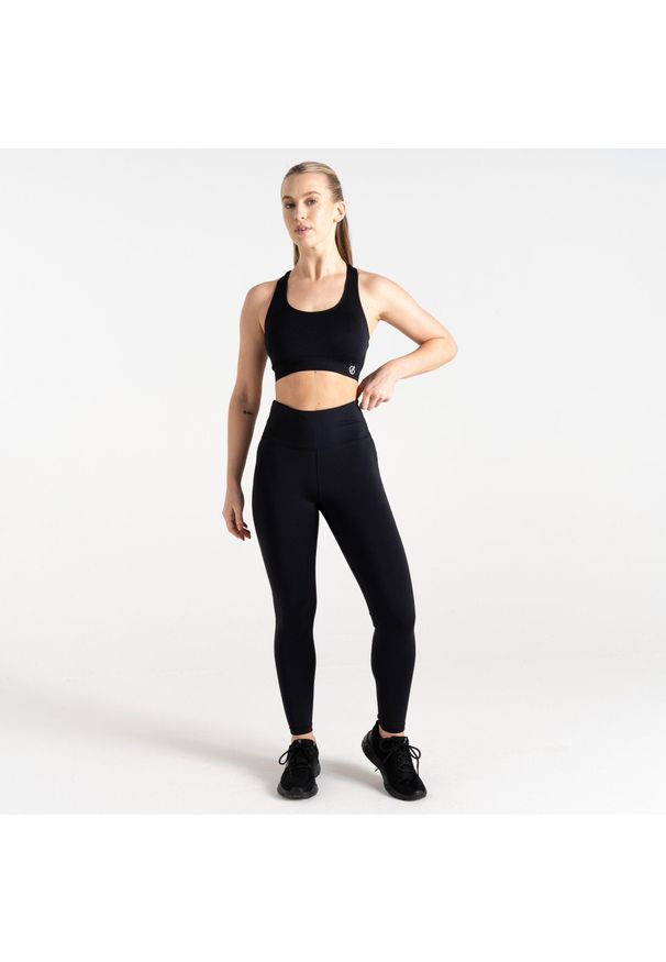 DARE 2B - Legginsy fitness damskie Dare2B Influential. Kolor: czarny, zielony, wielokolorowy. Materiał: elastan, poliester. Sport: fitness