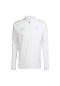 Adidas - Bluza Juventus Tiro 25 Competition Training. Kolor: biały. Materiał: dresówka. Sport: piłka nożna