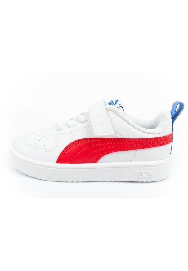 Buty sportowe dziecięce Puma Rickie. Kolor: biały, czerwony, wielokolorowy, niebieski. Materiał: skóra, syntetyk. Szerokość cholewki: normalna