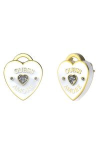 Guess Kolczyki JUBE05 054JW Złoty. Materiał: metalowe. Kolor: złoty