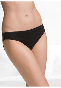 bonprix - Figi (8 par). Kolor: czarny. Materiał: materiał. Wzór: gładki #2