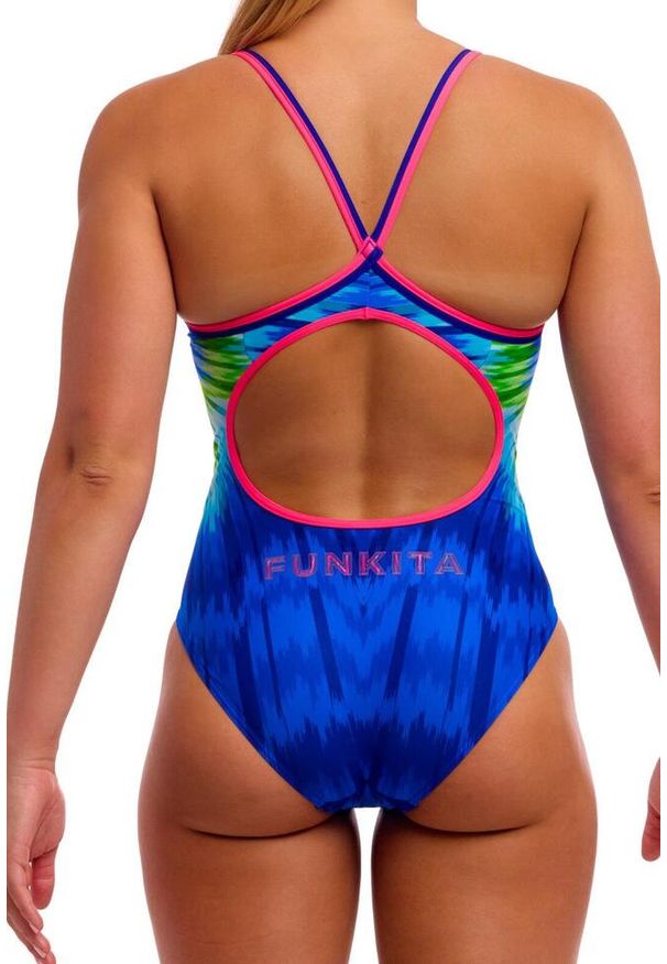 Strój kąpielowy jednoczęściowy FUNKITA Fly Time - Diamond Back. Kolor: wielokolorowy
