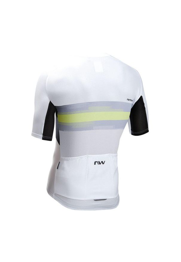 Koszulka rowerowa NORTHWAVE Force Evo Jersey. Kolor: biały, żółty, wielokolorowy. Materiał: jersey. Sport: kolarstwo