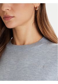 Guess Jeans Sweter W4BR83 Z3HO2 Błękitny Regular Fit. Kolor: niebieski. Materiał: syntetyk #4