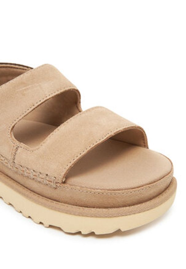 Ugg Sandały W Goldenstar Glide 1167399 Beżowy. Kolor: beżowy. Materiał: zamsz, skóra