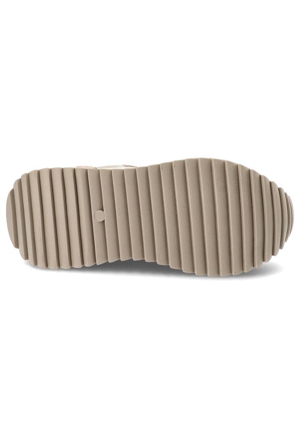 Beżowe Sneakersy Artiker Modne Obuwie Damskie. Okazja: na co dzień. Kolor: beżowy. Materiał: zamsz, skóra. Wzór: gładki. Styl: casual, wizytowy