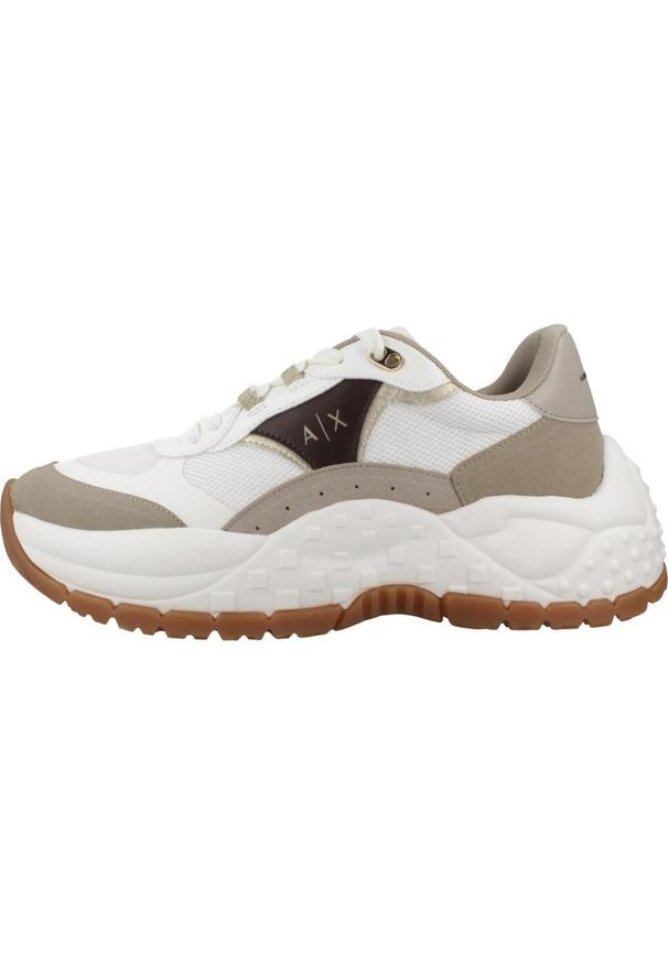 Armani Exchange - Kapcie ARMANI EXCHANGE XDX171 XV898 Biały. Kolor: biały. Materiał: syntetyk, tkanina. Styl: sportowy