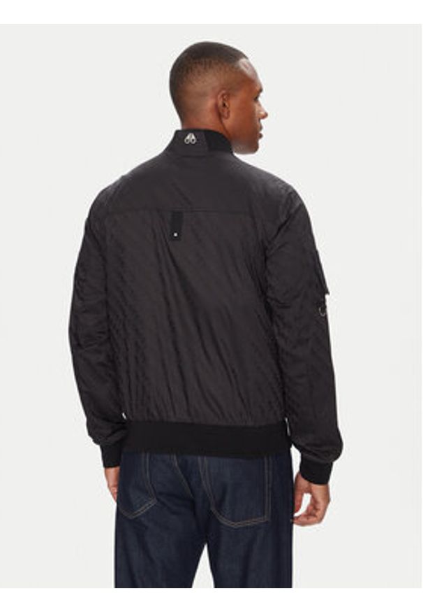 Moose Knuckles Kurtka bomber Courville M14MB003H Czarny Regular Fit. Kolor: czarny. Materiał: syntetyk