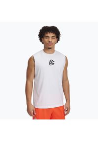 Koszulka koszykarska męska Under Armour Curry Tee. Kolor: biały. Sport: koszykówka