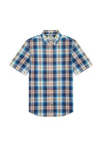 Wrangler - WRANGLER SS 1 PKT SHIRT MĘSKA KOSZULA Z KRÓTKIM RĘKAWEM NAVY 112353166. Długość rękawa: krótki rękaw. Długość: krótkie #6