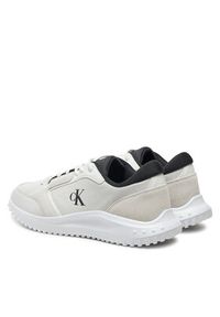 Calvin Klein Jeans Sneakersy Eva Runner Low Mg Wmm YM0YM01145 Biały. Kolor: biały. Materiał: skóra #5