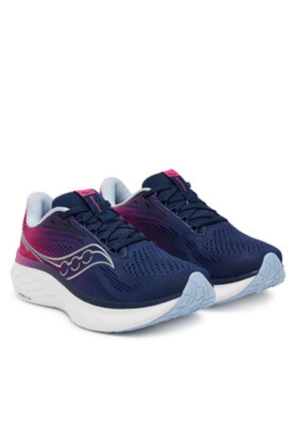 Saucony Buty do biegania Ride 18 S11000 Granatowy. Kolor: niebieski. Materiał: materiał