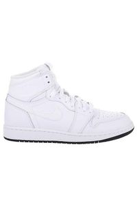 Buty do chodzenia dla dzieci Nike Air Jordan 1 Retro High OG BG. Wysokość cholewki: za kostkę. Kolor: wielokolorowy, biały. Materiał: materiał, skóra. Szerokość cholewki: normalna. Model: Nike Air Jordan. Sport: turystyka piesza