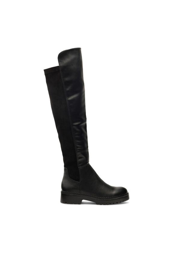 DeeZee Muszkieterki XENIA H58573-10 Czarny. Kolor: czarny. Materiał: skóra