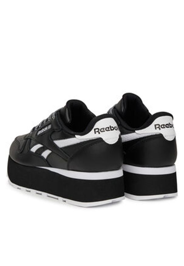 Reebok Sneakersy CLASSIC LEATHER TRIPLE LIFT 100209621 Czarny. Kolor: czarny. Materiał: skóra. Model: Reebok Classic