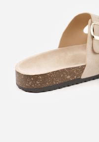 Renee - Beżowe Klapki Dorinore. Okazja: na co dzień. Kolor: beżowy. Styl: casual #4