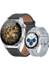Smartwatch Rubicon RNCE78 Czarno-brązowy (RNCE78). Rodzaj zegarka: smartwatch. Kolor: czarny, wielokolorowy, brązowy