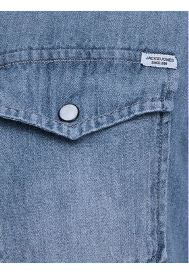 Jack & Jones Koszula Sheridan 12138115 Niebieski Slim Fit. Kolor: niebieski. Materiał: bawełna