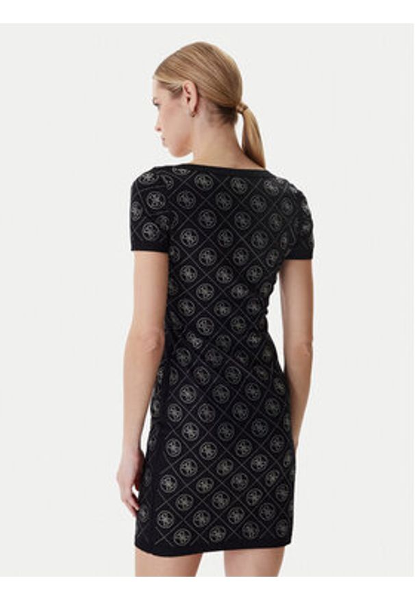 Guess Sukienka dzianinowa W6RK92 Z3JD2 Czarny Regular Fit. Kolor: czarny. Materiał: syntetyk