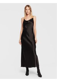 Calvin Klein Sukienka koktajlowa Hammred K20K205537 Czarny Regular Fit. Kolor: czarny. Materiał: syntetyk. Styl: wizytowy