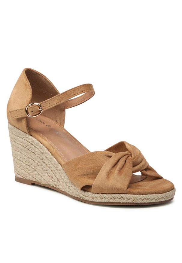 Clara Barson Espadryle WSS20524-01ECO Brązowy. Kolor: brązowy. Materiał: materiał