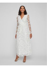 Vila Sukienka wieczorowa Wedy 14083840 Biały Regular Fit. Kolor: biały. Materiał: syntetyk. Styl: wizytowy #1
