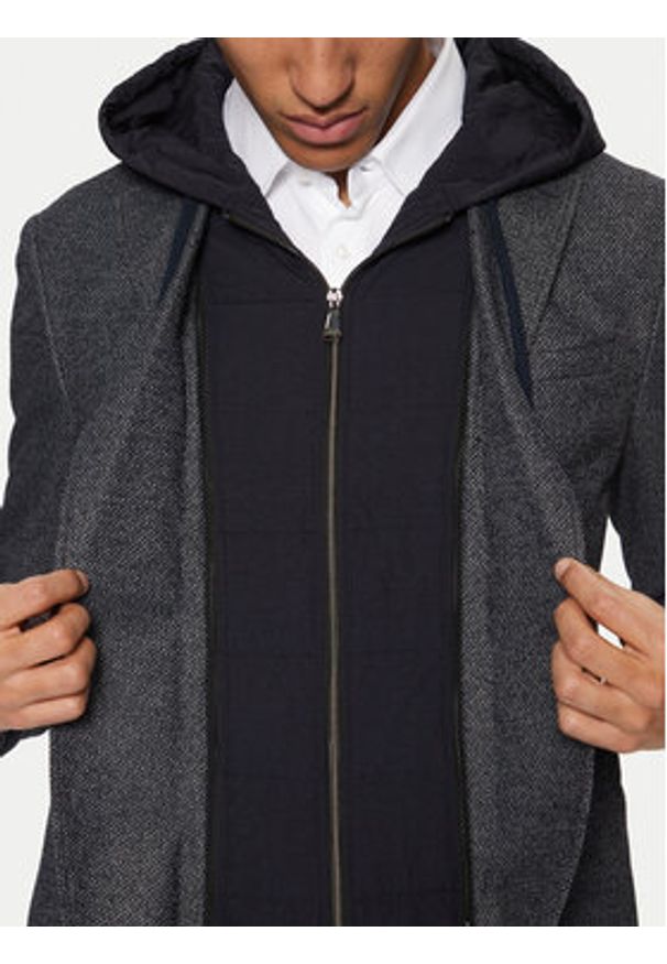 JOOP! Jeans Kurtka przejściowa 15 JJB-18Hoodney-J15 30045021 Granatowy Slim Fit. Kolor: niebieski. Materiał: syntetyk